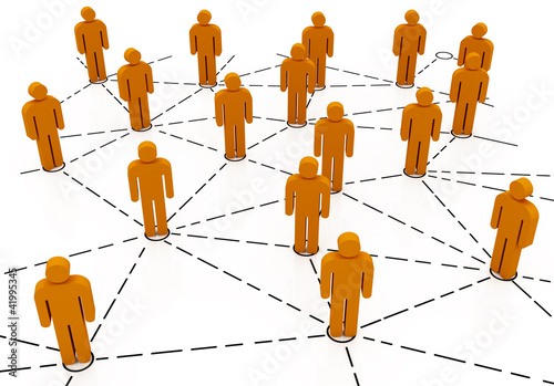 Illustration: Business people Network Business people Network