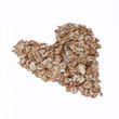 cuore di cereali_sfondo bianco cuore di cereali_sfondo bianco