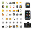 media & multimedia web icons collection