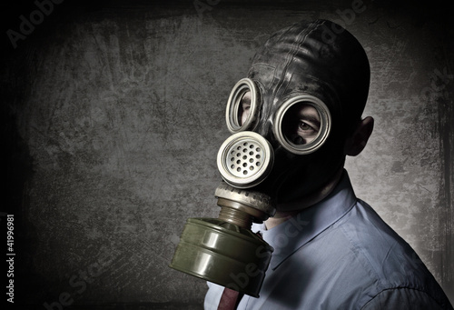 Photo: portrait of man with mask portrait of man with mask