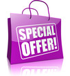 shopping bag SPECIAL OFFER, purple