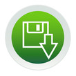 Illustration: Bouton vert et blanc sauvegarder Bouton vert et blanc sauvegarder