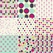 seamless patterns, polka dot set