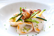 Close up of grilled calamari.