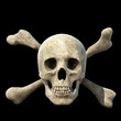 Illustration: skull and crossbones symbol 3D rendering I skull and crossbones symbol 3D rendering I