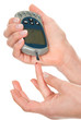 Photo: Diabetes measure a glucose blood level test Diabetes measure a glucose blood level test
