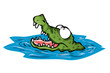 Vector: Crocodile 1 Crocodile 1