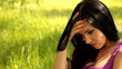 Video: Beautiful young woman looking depressed Beautiful young woman looking depressed