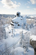 Famous rock on Szczeliniec Mountain, Poland