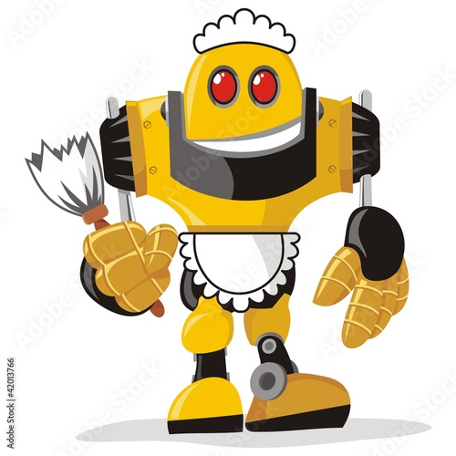 Vettoriale: robot002 robot002