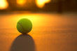 Photo: Tennis Ball at Sunset Tennis Ball at Sunset
