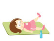 Girl exercising Girl exercising