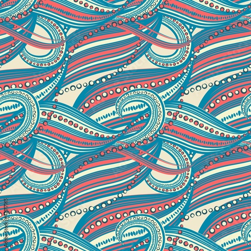 Vektor: Seamless abstract wave pattern Seamless abstract wave pattern