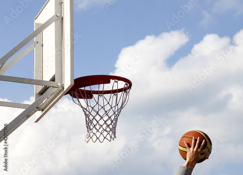 Photo: Basketball hoop Basketball hoop