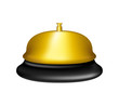 Vector: Golden service bell Golden service bell