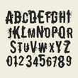 vector grunge alphabet