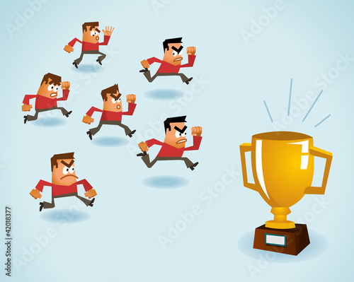 Vector: Competition to be the best Competition to be the best