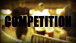 Video: Competition Schriftzug mit Läufern im Hintergrund Competition Schriftzug mit Läufern im Hintergrund