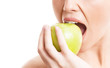 Photo: woman eating an apple woman eating an apple