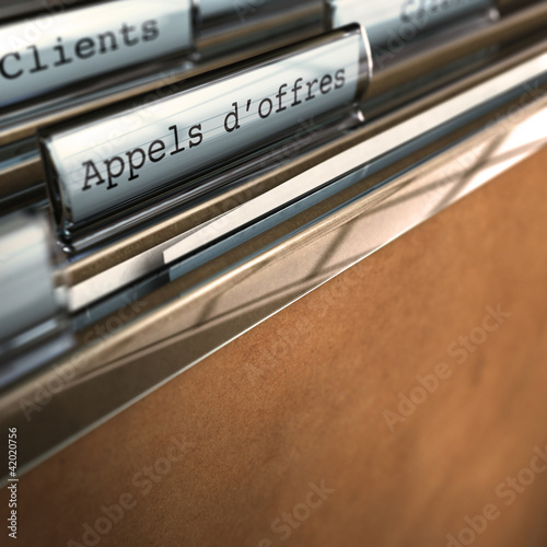 Illustration: dossier appels d'offres de marché public ou privé dossier appels d'offres de marché public ou privé