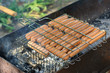 Grilled sausages