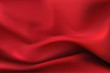 Red silk drape