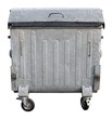 garbage container over white