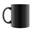 Tasse mit Henkel schwarz