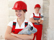 Young worker fixing up a house in their apprenticeship
