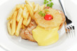 Schweinesteak Hawaii, Pommes frites
