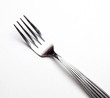 Photo: Silver fork on white background Silver fork on white background