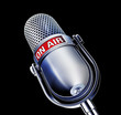 Illustration: mic ON AIR black mic ON AIR black
