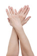 Hands of an elderly woman