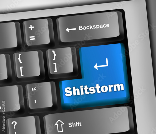 Illustration: Keyboard Illustration "Shitstorm" Keyboard Illustration "Shitstorm"