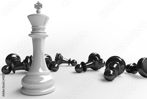 Illustration: king and pawns king and pawns