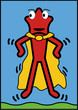 Star Character Super Hero pop art style