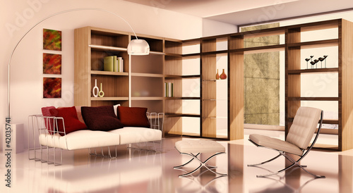 Illustration: Vintage living room Vintage living room