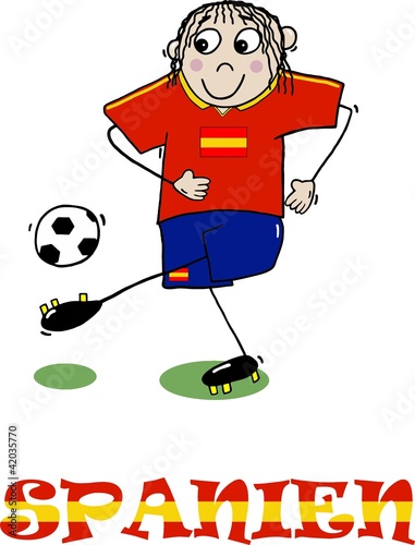 Vector: Fußballspieler Spanien Fußballspieler Spanien
