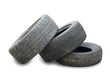 Used Tire isolated on white background