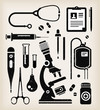 Vector set of medical icons
