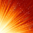 Snowflakes and stars descending light. EPS 8