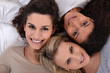 Three woman portrait.