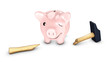 Piggy bank stronger than the hammer Piggy bank stronger than the hammer