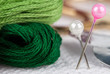 Photo: embroidery floss and pins embroidery floss and pins