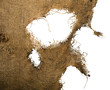 Photo: Leaky, Frayed, coarse cloth, burlap. Background. Isolated Leaky, Frayed, coarse cloth, burlap. Background. Isolated