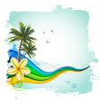 Summer tropical background