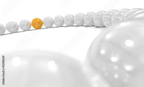 Illustration: 3D Orange Ball Focus 1 3D Orange Ball Focus 1