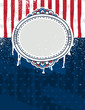 usa background with one decorative label, vector illustration usa background with one decorative label, vector illustration