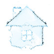 Cottage. New little cottage made from water splash