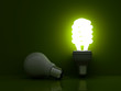 Energy saving light bulb vs. incandescent